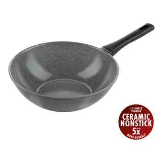 Produktfoto för ZWILLING Terreno Plus Ceramic Wok, 28 cm, aluminium, titanförstärkt non-stick-beläggning