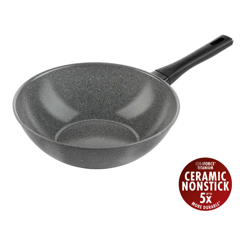 Bild 1 för ZWILLING Terreno Plus Ceramic Wok, 28 cm, aluminium, titanförstärkt non-stick-beläggning