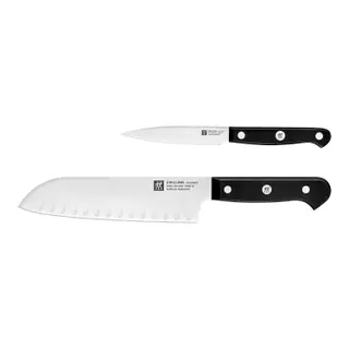 Produktfoto för Zwilling Zwilling Gourmet knivset 2 delar Svart-rostfritt stål