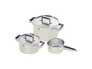 Produktfoto för Zwilling Zwilling Pure kastrullset 5 delar Elfenbensvit