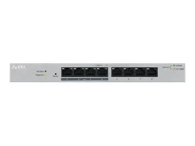 Alternativ bild 0 för Zyxel GS1200-8HP - Switch - Administrerad - 4 x 10/100/1000 + 4 x 10/100/1000 (PoE+) - skrivbordsmodell - PoE+ (60 W)