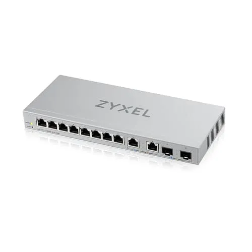 Alternativ bild 0 för Zyxel XGS1210-12 - V2 - switch - Administrerad - 8 x 10/100/1000 + 2 x 100/1000/2.5G + 2 x 1 gigabit/10 gigabit SFP+ (upplänk) - skrivbordsmodell, väggmonterbar