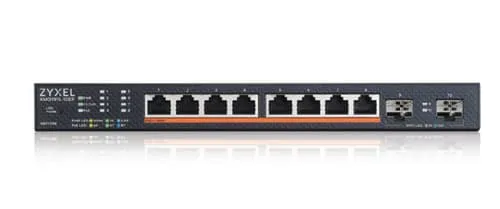 Alternativ bild 0 för Zyxel XMG1915 Series XMG1915-10EP - Switch - hanterat, NebulaFLEX-moln - L3 Lite - smart - 8 x 100/1000/2.5G (PoE++) + 2 x Gigabit SFP / 10 Gigabit SFP+ - rackmonterbar - PoE++ (130 W)